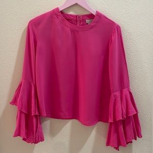 Women’s hot pink Valentine’s Day style blouse